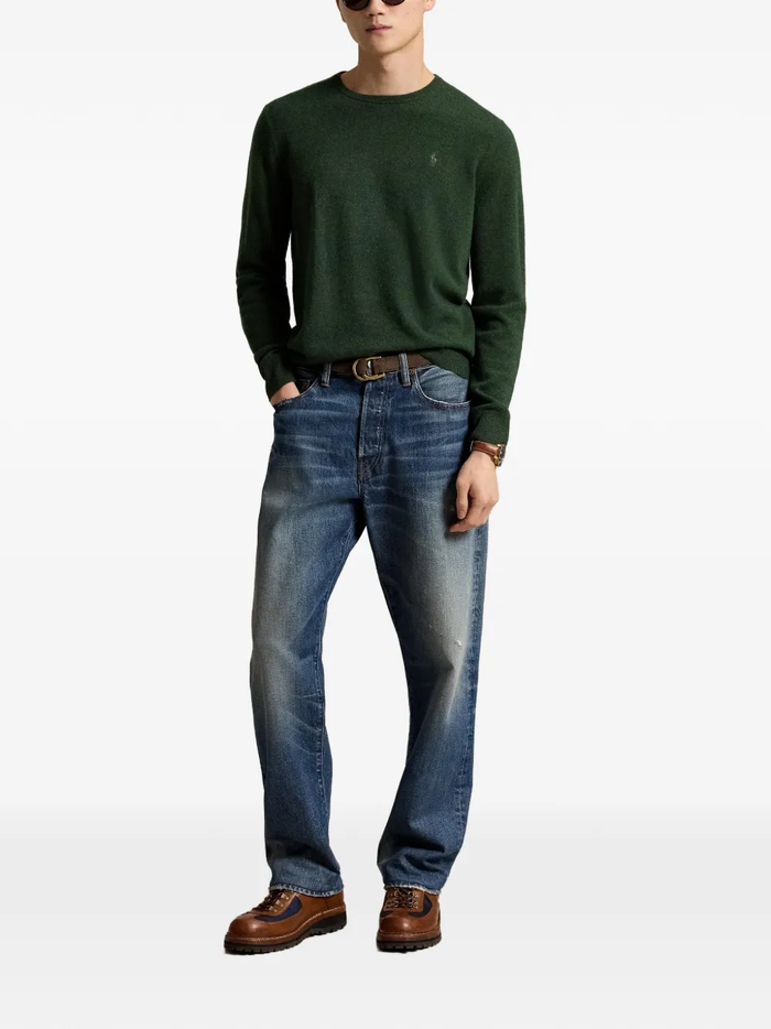 RALPH LAUREN Wool Crewneck Sweater Lodgepole Pine Heather
