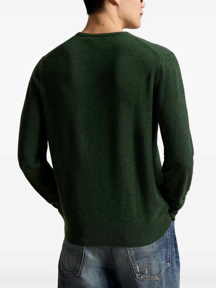 RALPH LAUREN Wool Crewneck Sweater Lodgepole Pine Heather