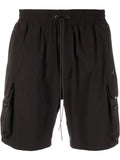 REPRESENT 247 Shorts Black - MAISONDEFASHION.COM