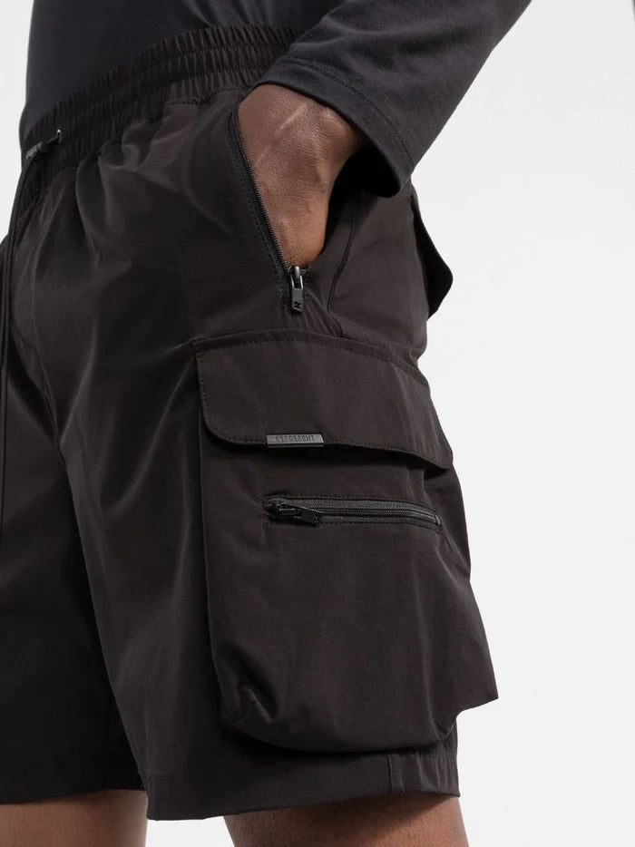 REPRESENT 247 Shorts Black - MAISONDEFASHION.COM