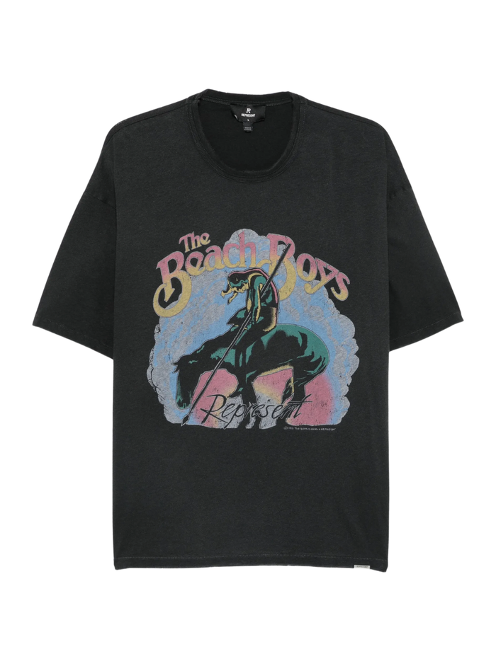 REPRESENT Beach Boys Endless Summer T-Shirt Stained Black