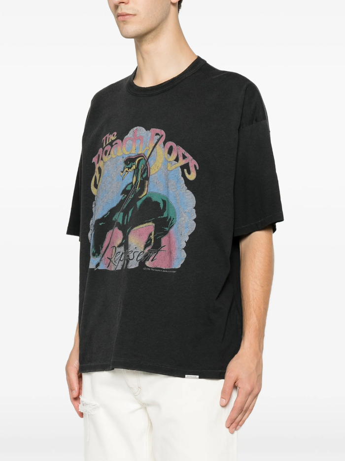 REPRESENT Beach Boys Endless Summer T-Shirt Stained Black