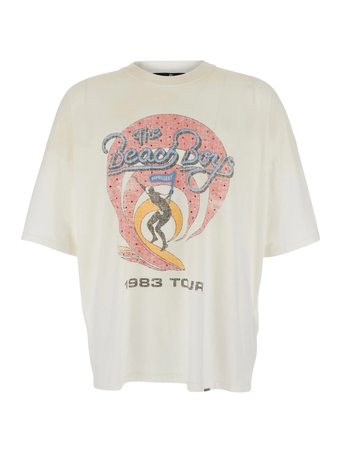 REPRESENT Beach Boys Tour T-Shirt Washed Ecru