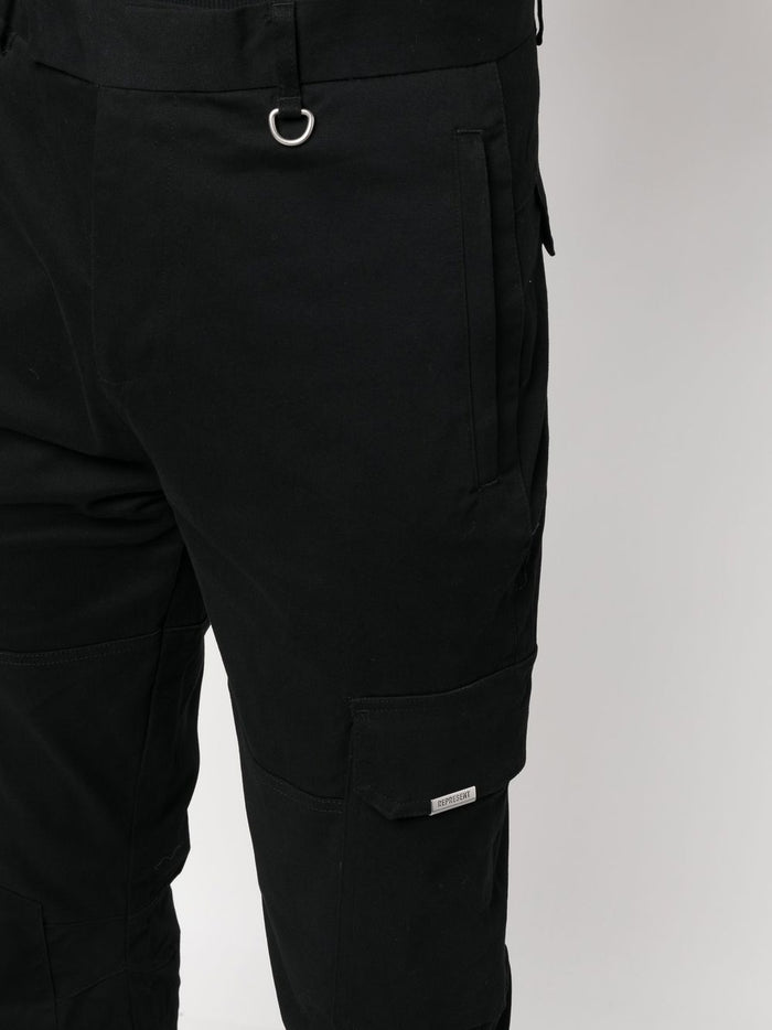 REPRESENT Cargo Pants Black - MAISONDEFASHION.COM