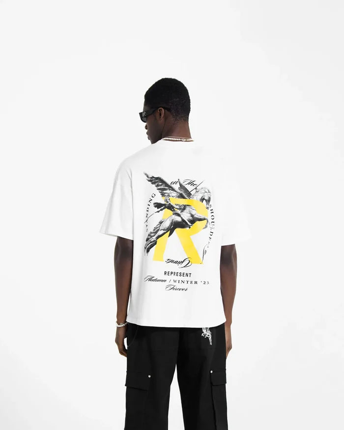 REPRESENT Giants T-Shirt Flat White - MAISONDEFASHION.COM
