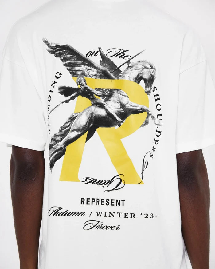 REPRESENT Giants T-Shirt Flat White - MAISONDEFASHION.COM
