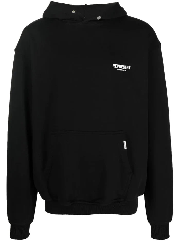 REPRESENT Owners Club Hoodie Black - MAISONDEFASHION.COM