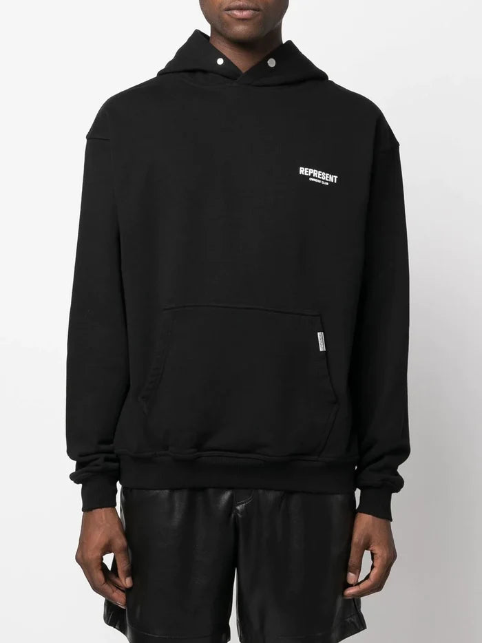 REPRESENT Owners Club Hoodie Black - MAISONDEFASHION.COM