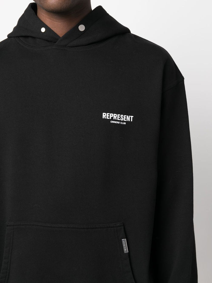 REPRESENT Owners Club Hoodie Black - MAISONDEFASHION.COM