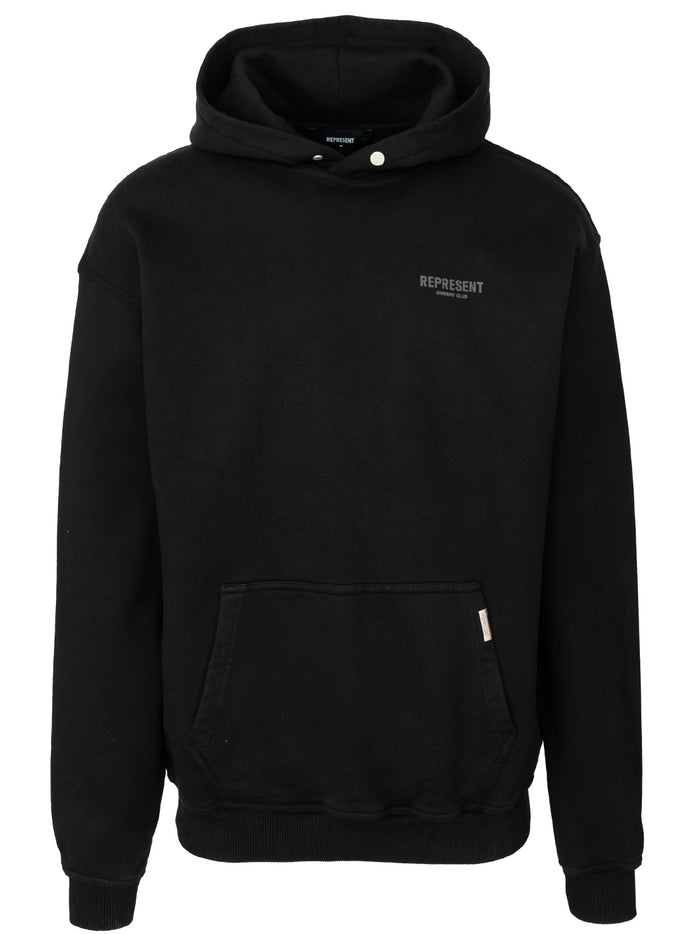 REPRESENT Owners Club Hoodie Black/Reflective - MAISONDEFASHION.COM
