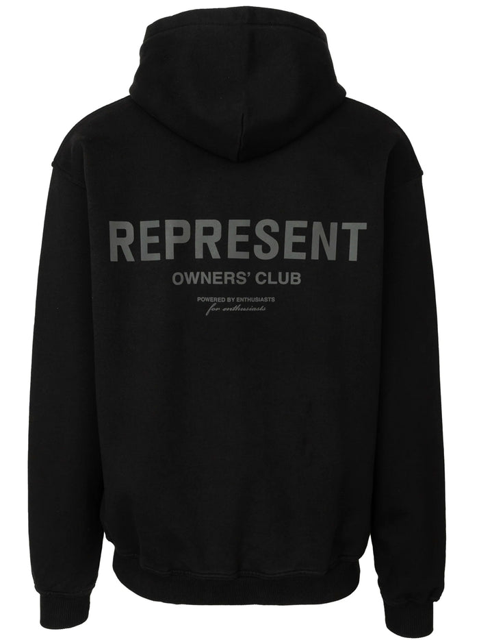 REPRESENT Owners Club Hoodie Black/Reflective - MAISONDEFASHION.COM