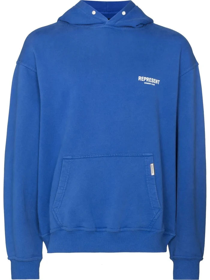 REPRESENT Owners Club Hoodie Cobalt Blue - MAISONDEFASHION.COM