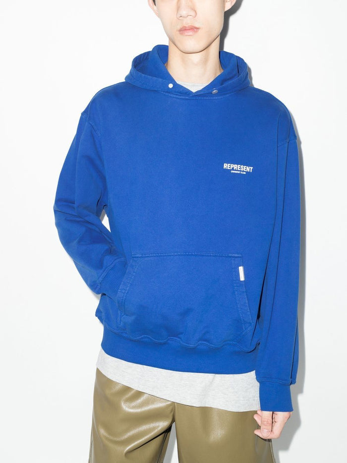 REPRESENT Owners Club Hoodie Cobalt Blue - MAISONDEFASHION.COM