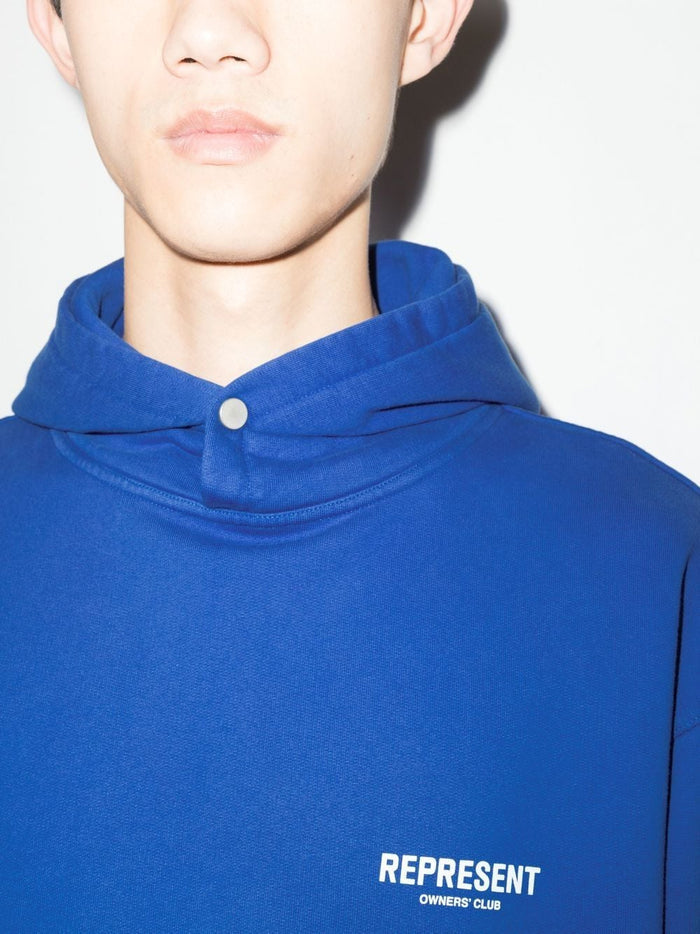 REPRESENT Owners Club Hoodie Cobalt Blue - MAISONDEFASHION.COM