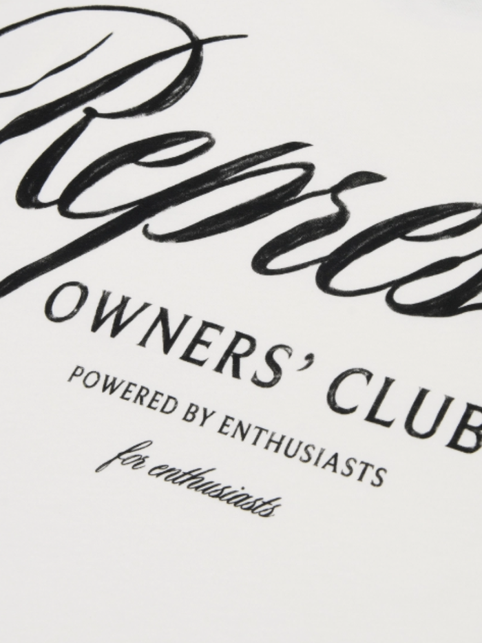 REPRESENT Owners Club Script T-Shirt Flat White - MAISONDEFASHION.COM