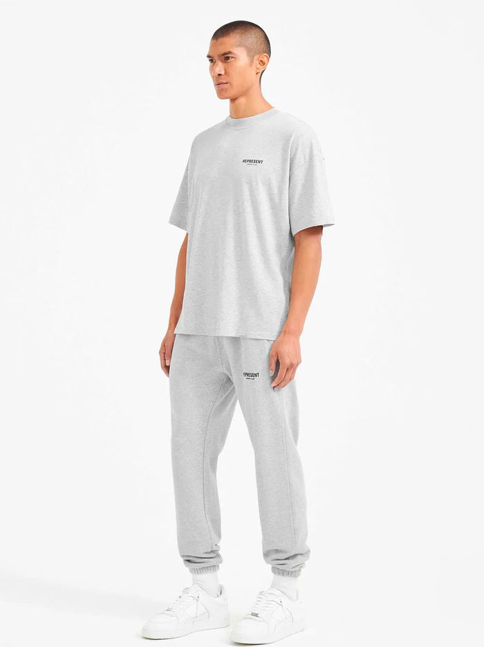 REPRESENT Owners Club T-Shirt Ash Grey/Black - MAISONDEFASHION.COM