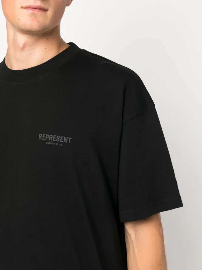 REPRESENT Owners Club T-Shirt Black/Reflective - MAISONDEFASHION.COM