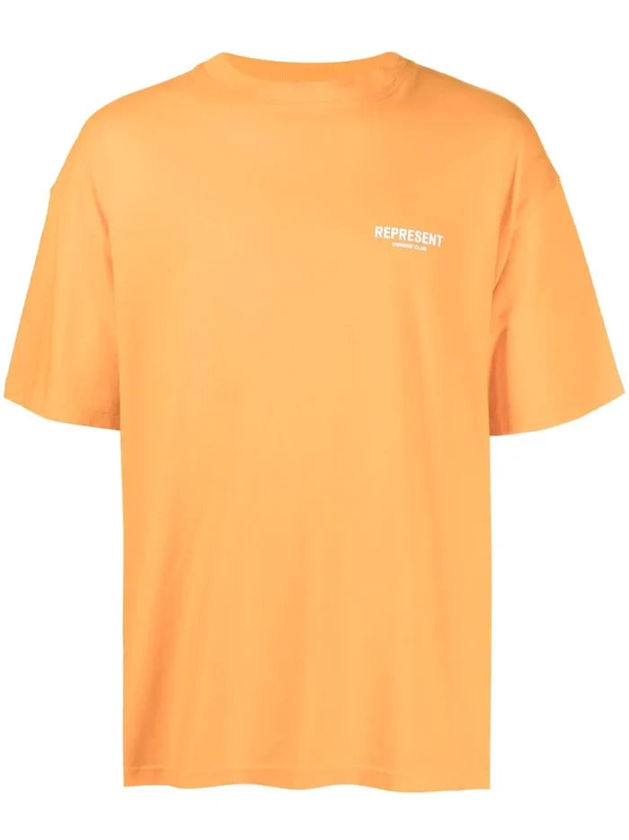 REPRESENT Owners Club T-Shirt Neon Orange - MAISONDEFASHION.COM