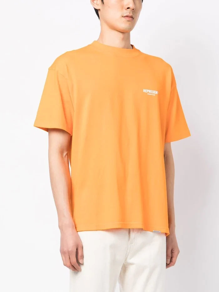 REPRESENT Owners Club T-Shirt Neon Orange - MAISONDEFASHION.COM