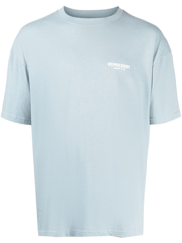 REPRESENT Owners Club T-Shirt Powder Blue - MAISONDEFASHION.COM