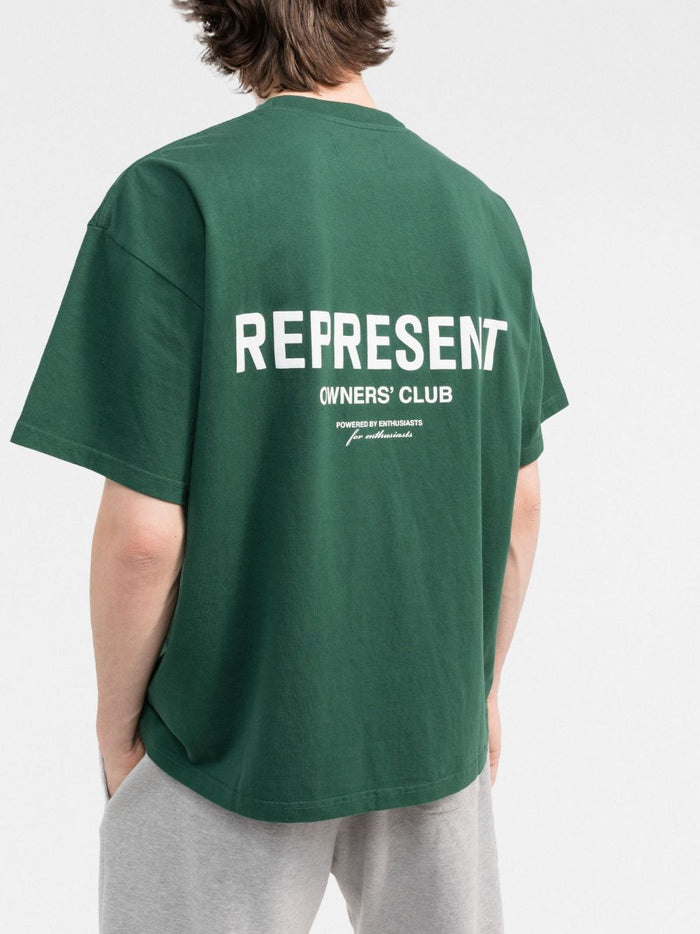 REPRESENT Owners Club T-Shirt Racing Green - MAISONDEFASHION.COM