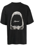 REPRESENT Shark Jaws T-Shirt Off Black - MAISONDEFASHION.COM