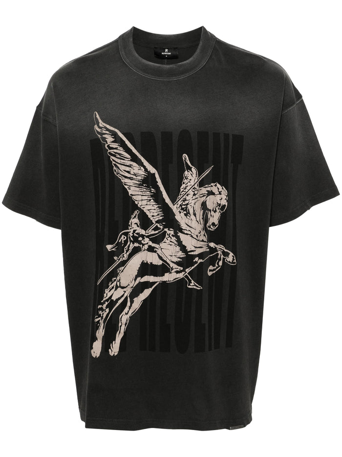 REPRESENT Spirits Mascot Cotton T-Shirt Aged Black - MAISONDEFASHION.COM