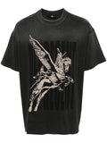 REPRESENT Spirits Mascot Cotton T-Shirt Aged Black - MAISONDEFASHION.COM