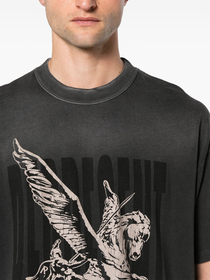 REPRESENT Spirits Mascot Cotton T-Shirt Aged Black - MAISONDEFASHION.COM