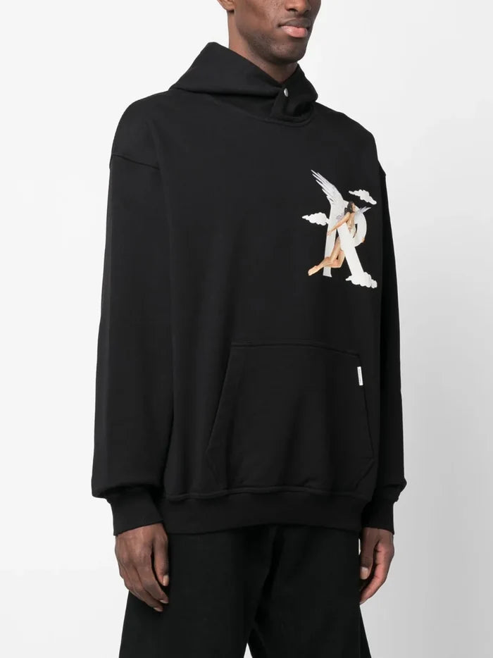 REPRESENT Storms In Heaven Hoodie Black - MAISONDEFASHION.COM