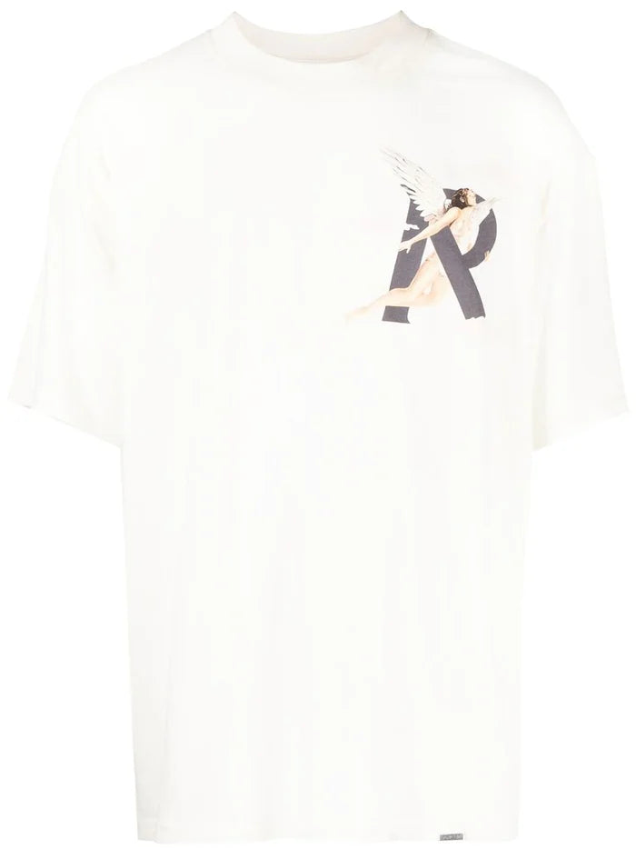 REPRESENT Storms in Heaven T-Shirt Flat White - MAISONDEFASHION.COM