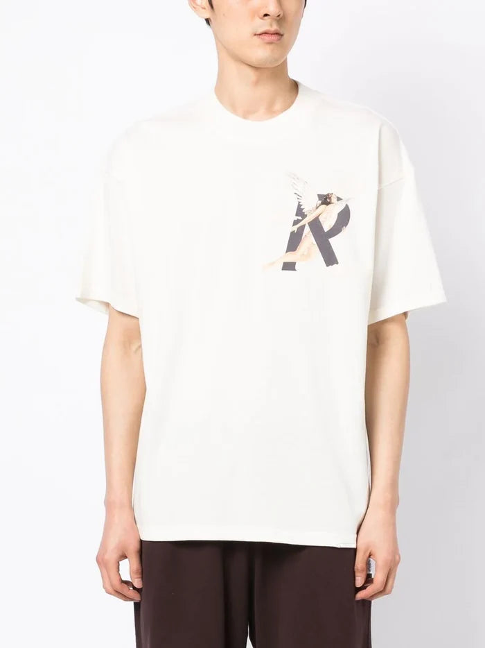REPRESENT Storms in Heaven T-Shirt Flat White - MAISONDEFASHION.COM