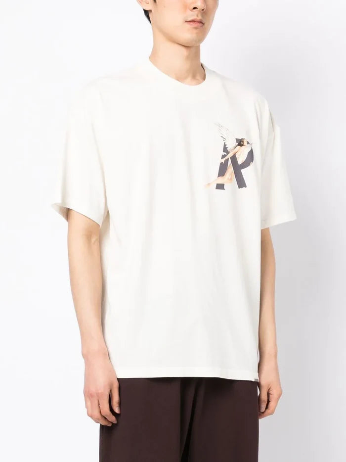 REPRESENT Storms in Heaven T-Shirt Flat White - MAISONDEFASHION.COM