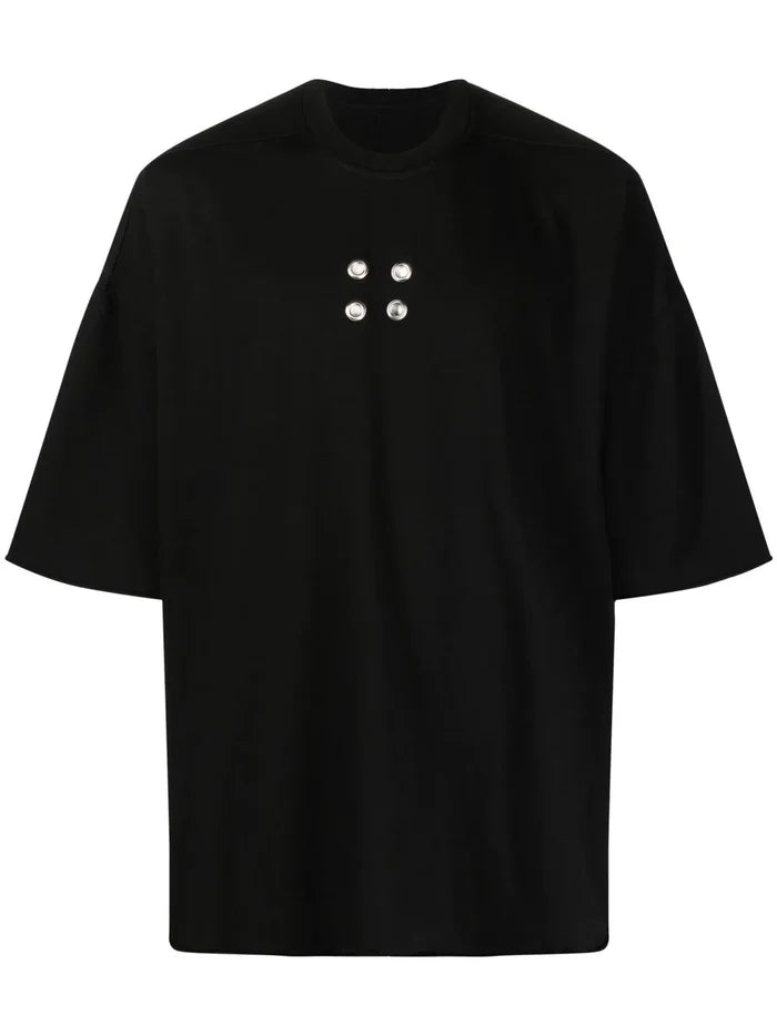 RICK OWENS DRKSHDW Eyelet Tommy T T-Shirt Black - MAISONDEFASHION.COM