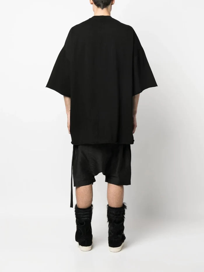 RICK OWENS DRKSHDW Eyelet Tommy T T-Shirt Black - MAISONDEFASHION.COM