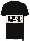 RICK OWENS DRKSHDW Level T Organic Cotton T-Shirt Black - MAISONDEFASHION.COM