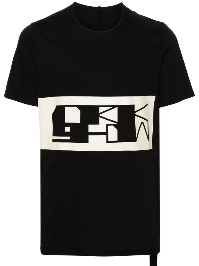 RICK OWENS DRKSHDW Level T Organic Cotton T-Shirt Black - MAISONDEFASHION.COM
