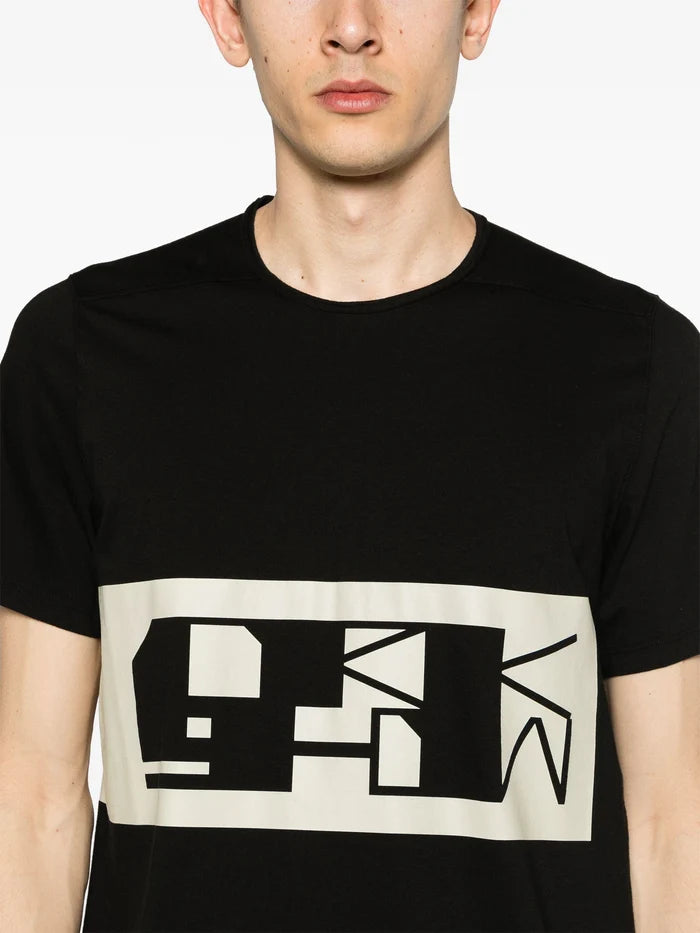 RICK OWENS DRKSHDW Level T Organic Cotton T-Shirt Black - MAISONDEFASHION.COM