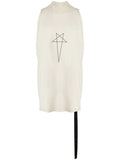 RICK OWENS DRKSHDW Logo-Print Cotton Tank Top Pearl Black - MAISONDEFASHION.COM