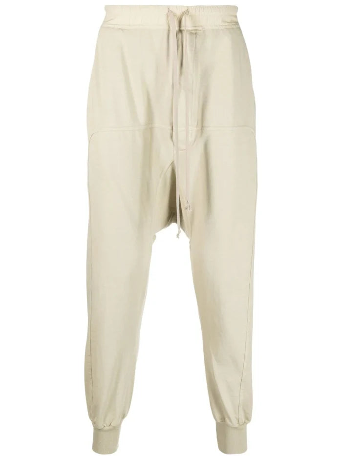 RICK OWENS DRKSHDW Prisoner Knit Pants Pearl White - MAISONDEFASHION.COM