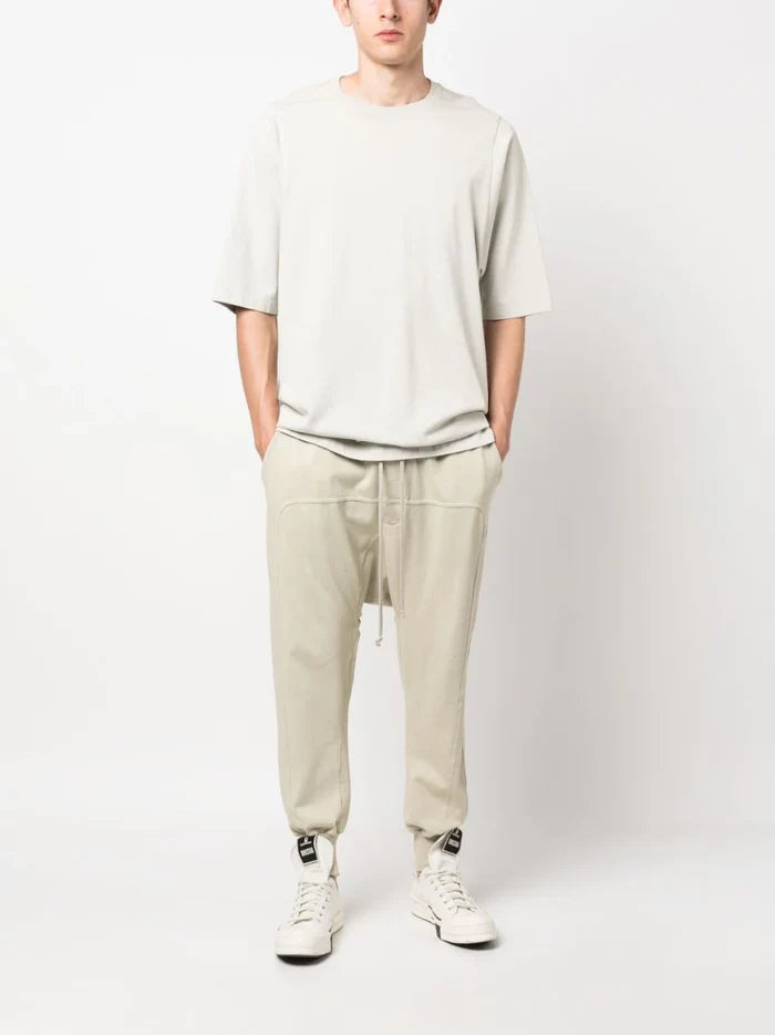 RICK OWENS DRKSHDW Prisoner Knit Pants Pearl White - MAISONDEFASHION.COM