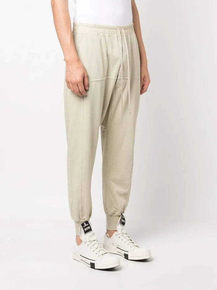 RICK OWENS DRKSHDW Prisoner Knit Pants Pearl White - MAISONDEFASHION.COM