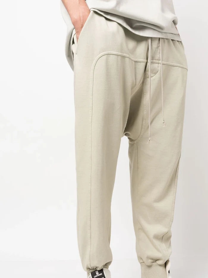 RICK OWENS DRKSHDW Prisoner Knit Pants Pearl White - MAISONDEFASHION.COM