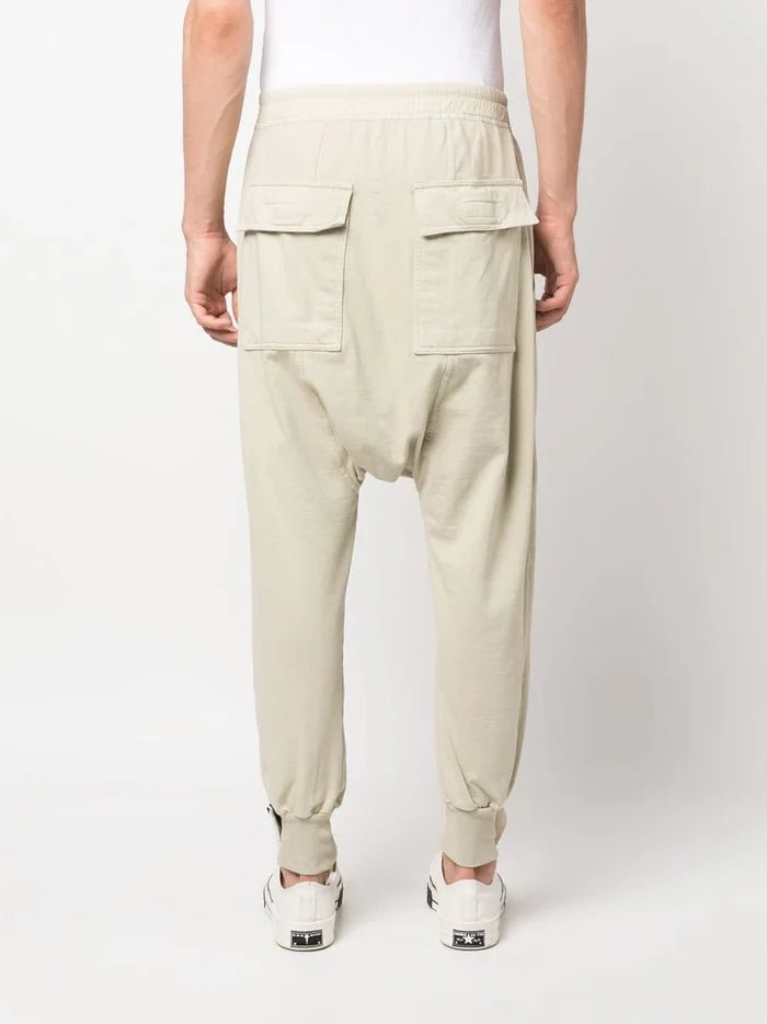 RICK OWENS DRKSHDW Prisoner Knit Pants Pearl White - MAISONDEFASHION.COM