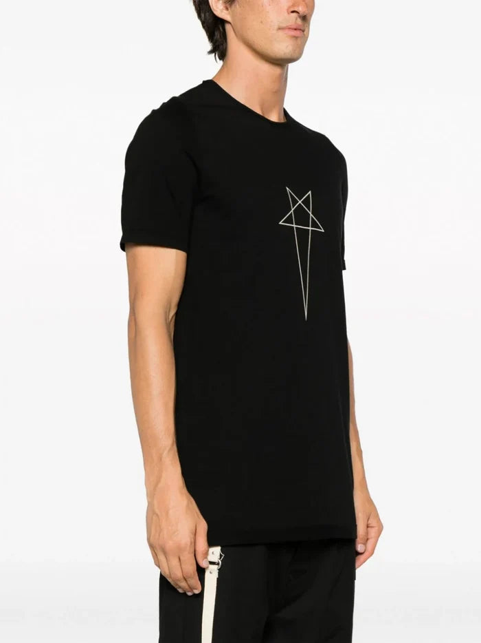 RICK OWENS DRKSHDW MEN Knit Level T-Shirt Black - MAISONDEFASHION.COM