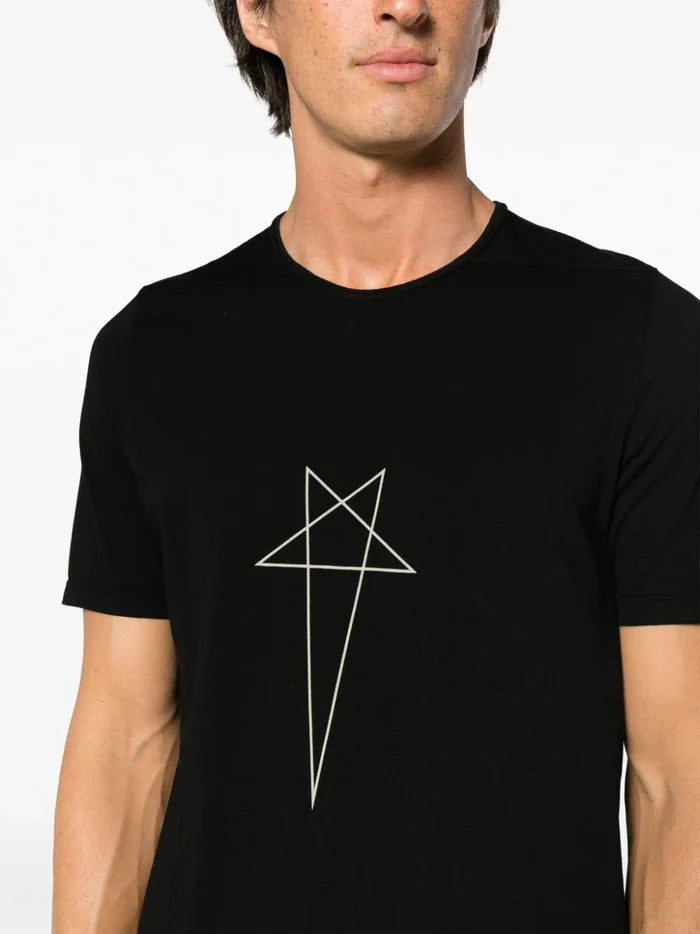RICK OWENS DRKSHDW MEN Knit Level T-Shirt Black - MAISONDEFASHION.COM
