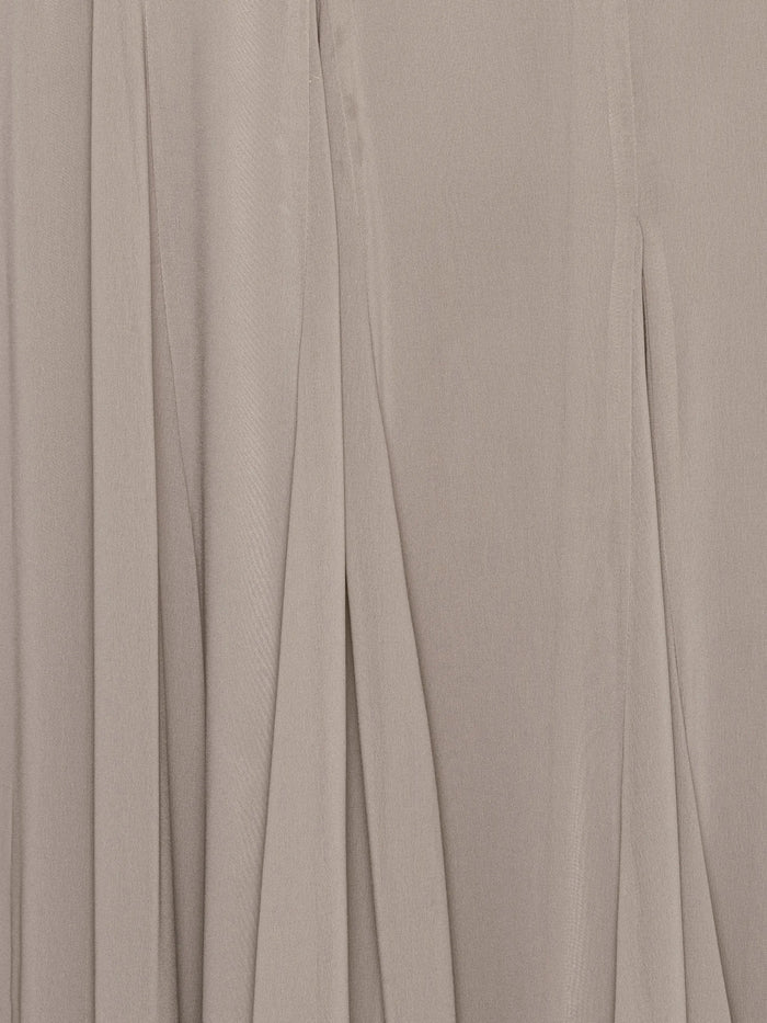 ROTATE BIRGER CHRISTENSEN WOMEN Chiffon Maxi Strap Dress Taupe