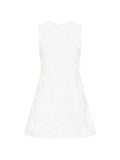 ROTATE BIRGER CHRISTENSEN WOMEN Flower Mini Flared Dress Bright White