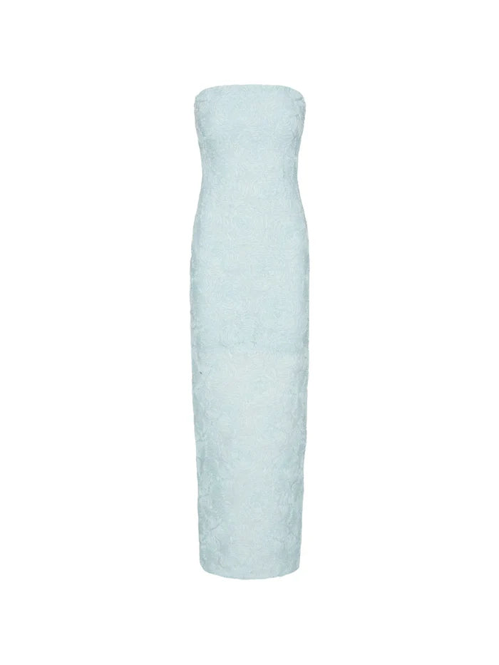 ROTATE BIRGER CHRISTENSEN WOMEN Mesh Tube Dress Blue