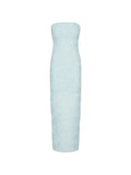 ROTATE BIRGER CHRISTENSEN WOMEN Mesh Tube Dress Blue